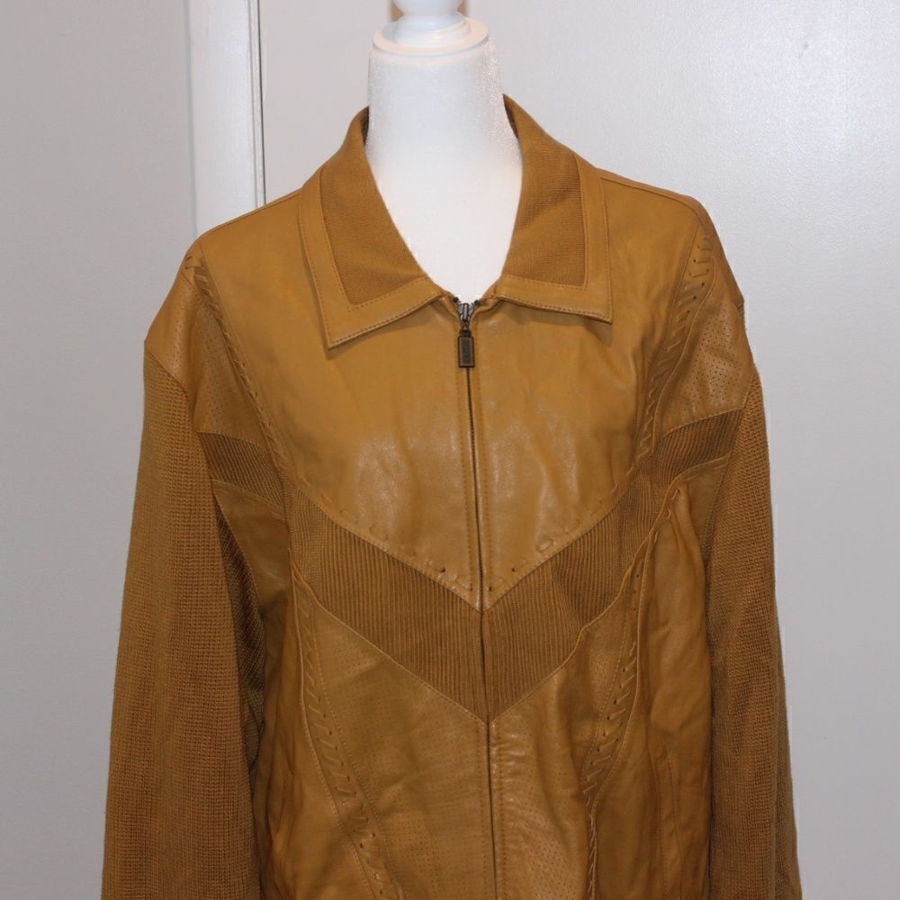 Maxini Leather Jacket Men Size Large - Picture 2 of 16